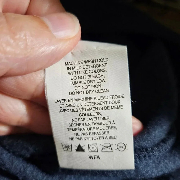 Columbia Fleece Sweater Unisex Medium Navy 1/2 Zip Mock Neck Pullover Outdoor - Picture 6 of 13